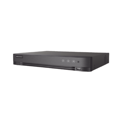 DVR 4 Canales TURBOHD + 2 Canales IP / 5 Megapixel Lite - 3K Lite / Audio de Dos Vías por Coaxitron / Reconocimiento Facial / ACUSENSE (Evista falsas alarmas) / 1 Bahía de Disco Duro / Salida de Video en Full HD 
