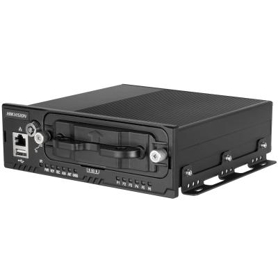 NVR Móvil de 4 Canales de 2 Megapixel / 4 Puertos PoE & 4 Vía Switch / 2 Bahías de Disco Duro / Incluye Modulo GPS